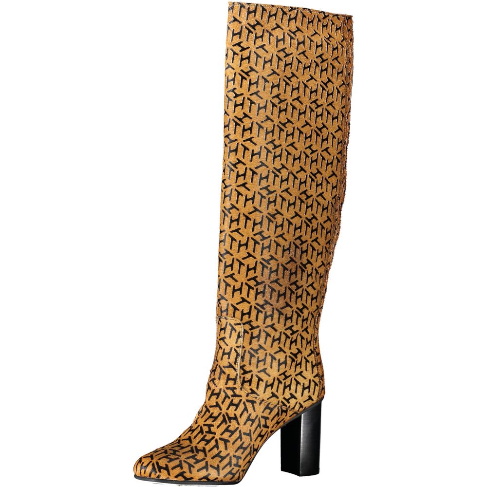 Tommy Hilfiger Beige Leather Women's Boots